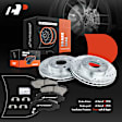 APBRPS027 Front Drilled Rotors & Ceramic Brake Pads