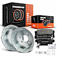 APBRPS030 Rear Drilled Rotors & Ceramic Brake Pads