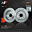 APBRPS030 Rear Drilled Rotors & Ceramic Brake Pads