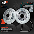 APBRPS038 Rear Drilled Rotors & Ceramic Brake Pads