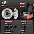 Brake Rotor and Pad Kit, 12 Pcs, Front & Rear, A-Premium, APBRPS043