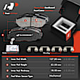 Brake Rotor and Pad Kit, 12 Pcs, Front & Rear, A-Premium, APBRPS043
