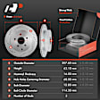 APBRPS044 Rear Drilled Rotors & Ceramic Brake Pads
