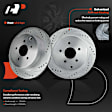 APBRPS044 Rear Drilled Rotors & Ceramic Brake Pads