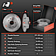 APBRPS045 Rear Drilled Rotors & Ceramic Brake Pads