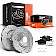 APBRPS048 Front Drilled Rotors & Ceramic Brake Pads