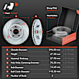 APBRPS049 Front Drilled Rotors & Ceramic Brake Pads