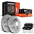 APBRPS054 Rear Drilled Rotors & Ceramic Brake Pads