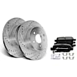 APBRPS054 Rear Drilled Rotors & Ceramic Brake Pads