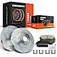 APBRPS055 Front Drilled Rotors & Ceramic Brake Pads