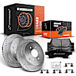 APBRPS056 Rear Drilled Rotors & Ceramic Brake Pads