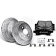 APBRPS056 Rear Drilled Rotors & Ceramic Brake Pads