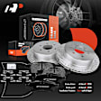 APBRPS056 Rear Drilled Rotors & Ceramic Brake Pads
