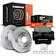 APBRPS058 Rear Drilled Rotors & Ceramic Brake Pads