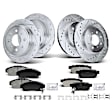 APBRPS066 Front & Rear Drilled Rotors & Ceramic Brake Pads