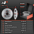 APBRPS075 Front & Rear Drilled Rotors & Ceramic Brake Pads
