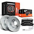 APBRPS080 Front Drilled Rotors & Ceramic Brake Pads