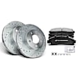 APBRPS080 Front Drilled Rotors & Ceramic Brake Pads