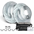 APBRPS081 Rear Drilled Rotors & Ceramic Brake Pads