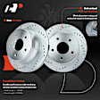 APBRPS081 Rear Drilled Rotors & Ceramic Brake Pads