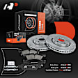 APBRPS092 Front Drilled Rotors & Ceramic Brake Pads