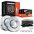 APBRPS098 Front Drilled Rotors & Ceramic Brake Pads