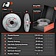 APBRPS1068 Front Drilled Rotors & Ceramic Brake Pads