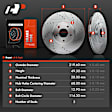 APBRPS108 Front & Rear Drilled Rotors & Ceramic Brake Pads