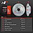 APBRPS108 Front & Rear Drilled Rotors & Ceramic Brake Pads