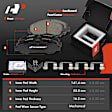 APBRPS108 Front & Rear Drilled Rotors & Ceramic Brake Pads