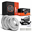 APBRPS110 Rear Drilled Rotors & Ceramic Brake Pads
