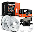 APBRPS112 Front Drilled Rotors & Ceramic Brake Pads