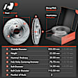 APBRPS114 Front Drilled Rotors & Ceramic Brake Pads
