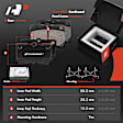 APBRPS1156 6 Pcs Rear Drilled Brake Rotors & Ceramic Brake Pads