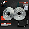 APBRPS1158 6 Pcs Rear Drilled Rotors & Ceramic Brake Pads
