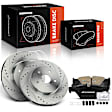 APBRPS1169 6 Pcs Rear Drilled Rotors & Ceramic Brake Pads