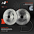 APBRPS1169 6 Pcs Rear Drilled Rotors & Ceramic Brake Pads