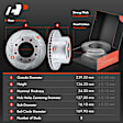 APBRPS116 Rear Drilled Rotors & Ceramic Brake Pads