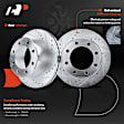 APBRPS116 Rear Drilled Rotors & Ceramic Brake Pads