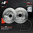 APBRPS1172 6 Pcs Rear Drilled Rotors & Ceramic Brake Pads