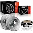 APBRPS1174 6 Pcs Front Drilled Rotors & Ceramic Brake Pads
