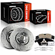 APBRPS1176 6 Pcs Front Drilled Rotors & Ceramic Brake Pads