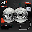 APBRPS1176 6 Pcs Front Drilled Rotors & Ceramic Brake Pads