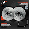 APBRPS1179 6 Pcs Front Drilled Rotors & Ceramic Brake Pads
