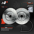 APBRPS1179 6 Pcs Front Drilled Rotors & Ceramic Brake Pads