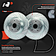APBRPS1183 6 Pcs Front Drilled Rotors & Ceramic Brake Pads