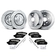 APBRPS118PG Front & Rear Drilled Rotors & Ceramic Brake Pads