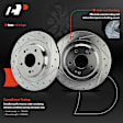 APBRPS1198 6 Pcs Rear Drilled Rotors & Ceramic Brake Pads