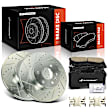 APBRPS1199 6 Pcs Front Drilled Rotors & Ceramic Brake Pads
