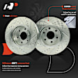 APBRPS1199 6 Pcs Front Drilled Rotors & Ceramic Brake Pads